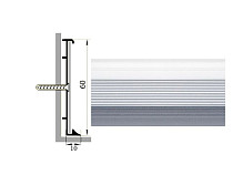 Плинтус Коммерческий плинтус алюминиевый Русский профиль 60мм АНОДИРОВАННОЕ ПОКРЫТИЕ серебро матовое фото 1 | FLOORDEALER