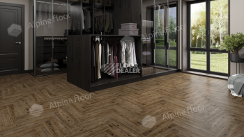 Alpine Floor Herringbone Pro 12мм lf 106-10 Бордо фото 2 | FLOORDEALER