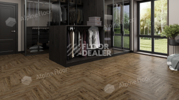 Alpine Floor Herringbone Pro 12мм lf 106-10 Бордо фото 2 | FLOORDEALER