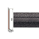 Плинтус Плинтус алюминиевый Русский профиль 100мм ПОЛИМЕРНОЕ ПОКРЫТИЕ скрип алюминий  | FLOORDEALER