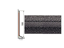 Плинтус алюминиевый Русский профиль 100мм ПОЛИМЕРНОЕ ПОКРЫТИЕ скрип алюминий фото 1 | FLOORDEALER