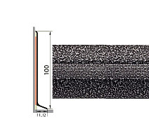 Плинтус Плинтус алюминиевый Русский профиль 100мм ПОЛИМЕРНОЕ ПОКРЫТИЕ скрип алюминий фото 1 | FLOORDEALER