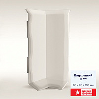 Внутренний угол для алюминиевого плинтуса Русский профиль Внутренний угол серебро фото 1 | FLOORDEALER