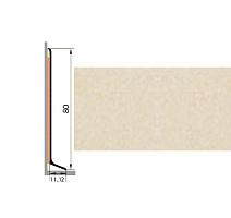 Плинтус Плинтус алюминиевый Русский профиль 80мм ПОЛИМЕРНОЕ ПОКРЫТИЕ айвори фото 1 | FLOORDEALER