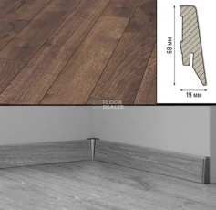 Плинтус МДФ Kronotex ламинированный D4766 Плинтус ламинированный МДФ Kronotex Дуб тёмный Петерсон фото 1 | FLOORDEALER