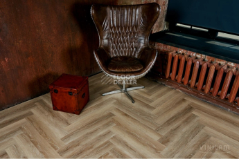 Vinilam Parquet Herringbone Glue 2.5мм IS11166 Паркет Классический Glue фото 2 | FLOORDEALER
