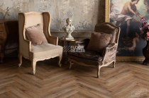 Vinilpol Herringbone 7мм Паркет Франческо 9933, 43 класс, 7 мм фото 6 | FLOORDEALER