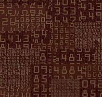 Ковровая плитка Ege Highline Contrast Square Numbers Red rfm 52956412 фото 1 | FLOORDEALER