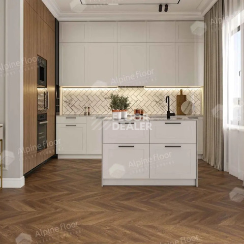 Alpine Floor Chevron 5мм Дуб Коричневый ECO18-13 фото 2 | FLOORDEALER