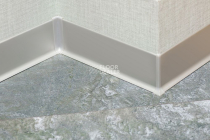 Плинтус алюминиевый анодированный напольный Diele ПЛ80, 501л серебро люкс Плинтус алюминиевый анодированный напольный Diele ПЛ80, 501л серебро люкс фото 2 | FLOORDEALER