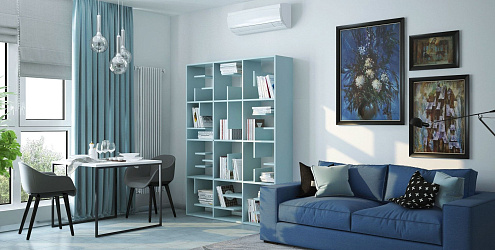 Холодные цвета в интерьере