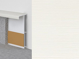 Плинтус ковровый с фурнитурой и ребрами жесткости Dollken TL-51 117 / 1013 фото 1 | FLOORDEALER