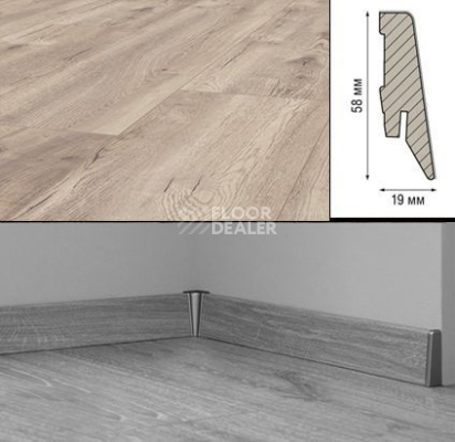 Плинтус Плинтус МДФ Kronotex ламинированный D4763 Плинтус ламинированный МДФ Kronotex Дуб бежевый Петерсон фото 1 | FLOORDEALER