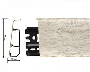 Плинтус Arbiton Indo Плинтус Arbiton Indo 70мм ПВХ 137 Дуб Сельма фото 1 | FLOORDEALER