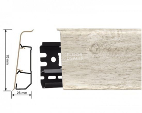 Плинтус Arbiton Indo Плинтус Arbiton Indo 70мм ПВХ 137 Дуб Сельма фото 1 | FLOORDEALER