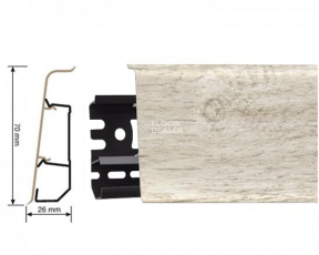 Arbiton Indo Плинтус Arbiton Indo 70мм ПВХ 137 Дуб Сельма фото 1 | FLOORDEALER