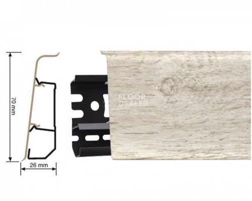 Плинтус Arbiton Indo Плинтус Arbiton Indo 70мм ПВХ 137 Дуб Сельма фото 1 | FLOORDEALER