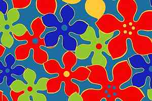 Ковролин Flotex Vision Floral 620008 (Field) Carnival фото  | FLOORDEALER