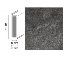 Плинтус Плинтус Dollken Cubu Decor 60 2373 silberschiefer фото 1 | FLOORDEALER