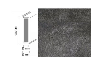 Плинтус Плинтус Dollken Cubu Decor 60 2373 silberschiefer фото 1 | FLOORDEALER