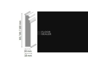 Плинтус Плинтус Dollken Cubu Flex life Hamburg Style 80 1144 - black фото 1 | FLOORDEALER