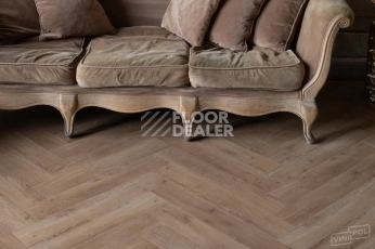 Кварцвиниловые полы Vinilpol Herringbone 7мм Паркет Бруно 9965, 43 класс, 7 мм фото 1 | FLOORDEALER