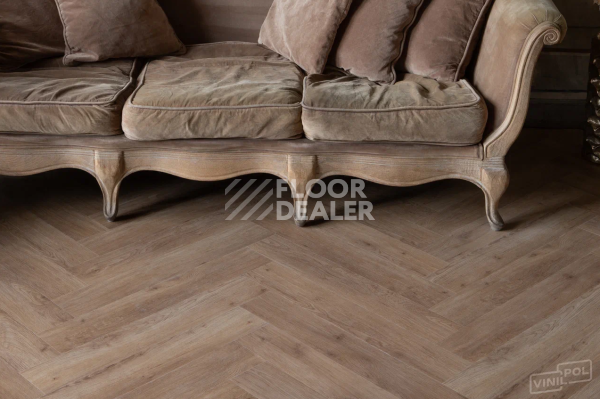 Кварцвиниловые полы Vinilpol Herringbone 7мм Паркет Бруно 9965, 43 класс, 7 мм фото 1 | FLOORDEALER