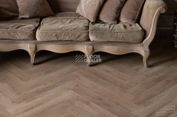 Кварцвиниловые полы Vinilpol Herringbone 7мм Паркет Бруно 9965, 43 класс, 7 мм фото 1 | FLOORDEALER