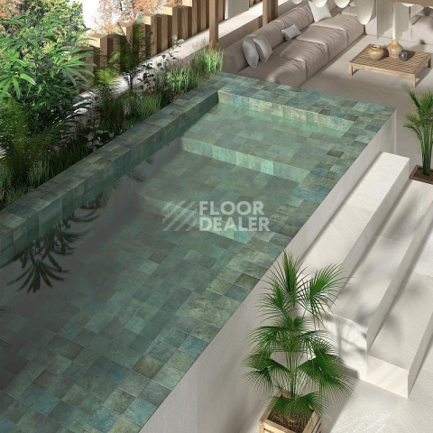 Tahiti  14.7 * 14.7 Emerald Glossy фото 2 | FLOORDEALER