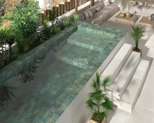 Керамогранит Tahiti  14.7 * 14.7 Emerald Glossy фото 2 | FLOORDEALER