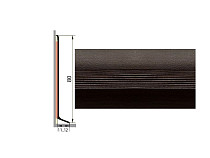 Плинтус алюминиевый Русский профиль 80мм ДЕКОРАТИВНОЕ ПОКРЫТИЕ дуб гринвич фото 1 | FLOORDEALER