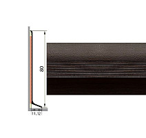 Плинтус Плинтус алюминиевый Русский профиль 80мм ДЕКОРАТИВНОЕ ПОКРЫТИЕ дуб гринвич фото 1 | FLOORDEALER