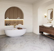 Maximus Herringbone SPC Pure Marble Snowflake фото 2 | FLOORDEALER