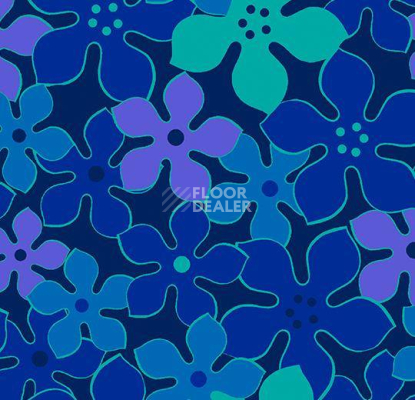 Ковролин Flotex Vision Floral 620012 (Field) Blueberry фото 1 | FLOORDEALER