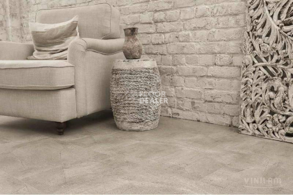 Кварцвиниловые полы Vinilam Ceramo Stone 2,5 мм 61603 Бетонная Смесь фото 1 | FLOORDEALER