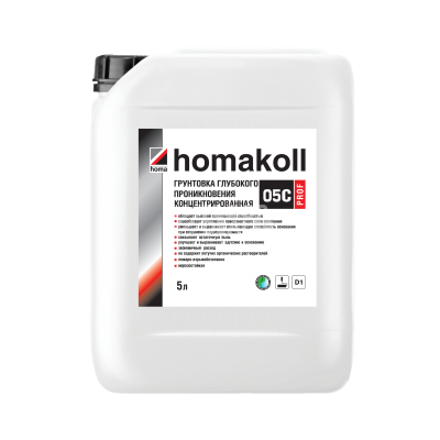 Сопутствующие материалы Homakoll 05 С Prof Грунтовка  глубокого проникновения, концентрированная. Homakoll 05 С 10 кг. Грунтовка глубокого проникновения Prof концентрированная фото 1 | FLOORDEALER