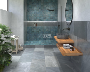 Tahiti  14.7 * 14.7 Turquoise Glossy фото 3 | FLOORDEALER