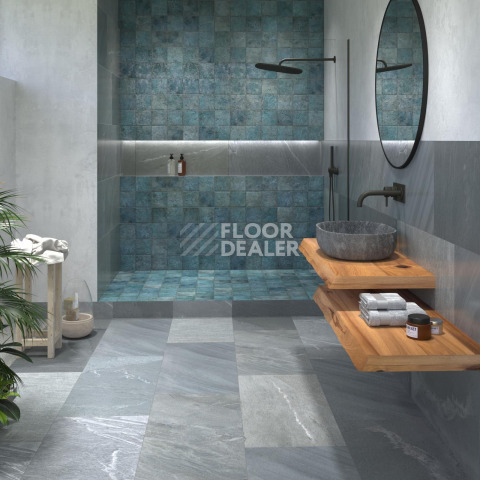 Tahiti  14.7 * 14.7 Turquoise Glossy фото 3 | FLOORDEALER