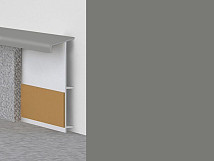 Плинтус Плинтус ковровый с фурнитурой и ребрами жесткости Dollken TL-51 0146 фото 1 | FLOORDEALER