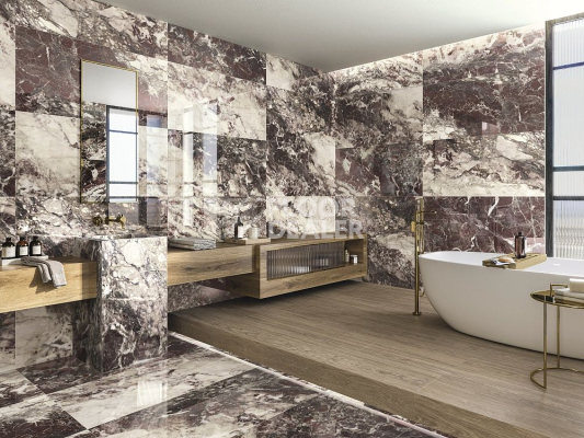 Керамогранит Breccia 120X278 Viola Pol Rect фото 3 | FLOORDEALER