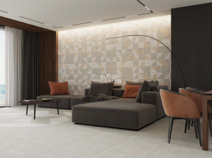 Cosmos Комплект с прямоуг. бортиком 33x120 Комплект (Ступень cm 01 (33x120) непол. (прямоугол. бортик) + Подступенок (14,5x120)) фото 3 | FLOORDEALER