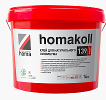 Сопутствующие материалы  Homakoll 139 Prof  14 кг. Клей для натурального линолеума, водно-дисперсионный фото 1 | FLOORDEALER