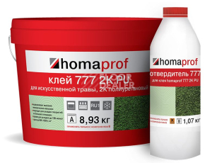 Сопутствующие материалы Homaprof 777 2K PU клей для искусственной травы. Морозостойкий Homaprof 777 2K PU 10 л Клей для искусственной травы морозостойкий фото 1 | FLOORDEALER