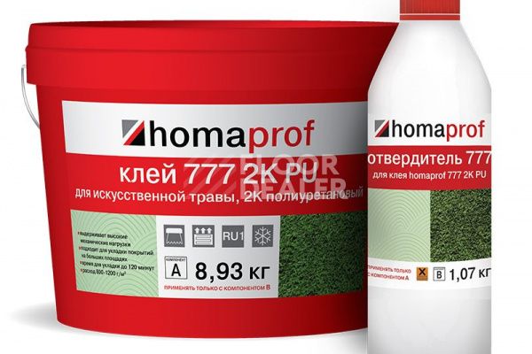 Сопутствующие материалы Homakoll 777 2K PU клей для искусственной травы. Морозостойкий Homakoll 777 2K PU 10л. клей для искусственной травы. Морозостойкий фото 1 | FLOORDEALER