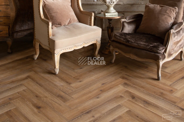 Кварцвиниловые полы Vinilpol Herringbone 7мм Паркет Франческо 9933, 43 класс, 7 мм фото 1 | FLOORDEALER