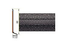 Плинтус Плинтус алюминиевый Русский профиль 60мм ПОЛИМЕРНОЕ ПОКРЫТИЕ скрип алюминий фото 1 | FLOORDEALER