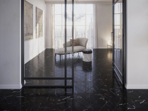 Maximus Herringbone Black Marble Noir фото 2 | FLOORDEALER
