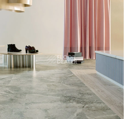 Forbo Allura Decibel Material 9011AD8 light grey emperador (75x50 cm) фото 3 | FLOORDEALER