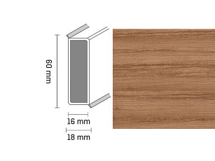 Плинтус Широкий плинтус Cubu flex life XL 60/19 Touch and style 2947 ligna фото 1 | FLOORDEALER