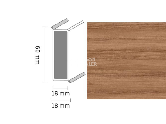Плинтус Широкий плинтус Cubu flex life XL 60/19 Touch and style 2947 ligna фото 1 | FLOORDEALER